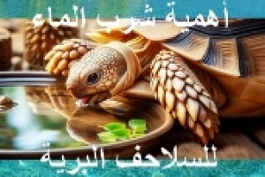 أهمية شرب الماء للسلحفاة البرية